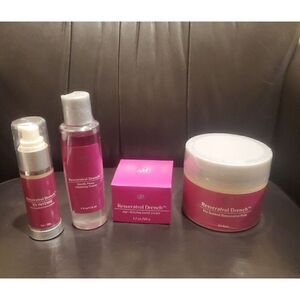 SERIOUS SKIN CARE Reservatrol Drench‎ Facial Lot of 4 (Pads, Cream, Fusion, X5)